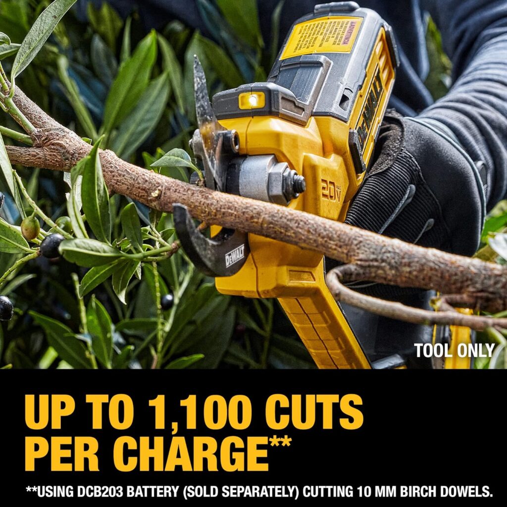 DEWALT 20V MAX Pruning Shears Garden Tool, Cordless, Bare Tool Only (DCPR320B)