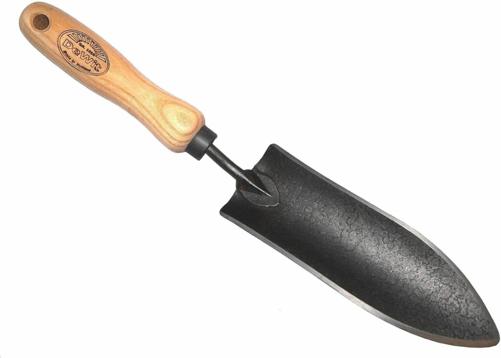 Dewit Forged Transplant Trowel with Short Handle, Lightweight  Durable Garden Tool with Comfortable Grip for Planting, Digging  Transplanting