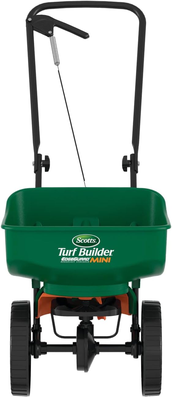 Scotts Turf Builder EdgeGuard Mini Broadcast Spreader Review